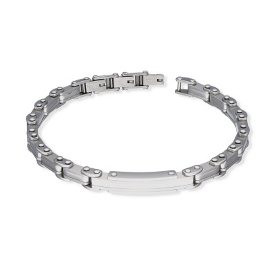 BRANSOLETKA MĘSKA STALOWA