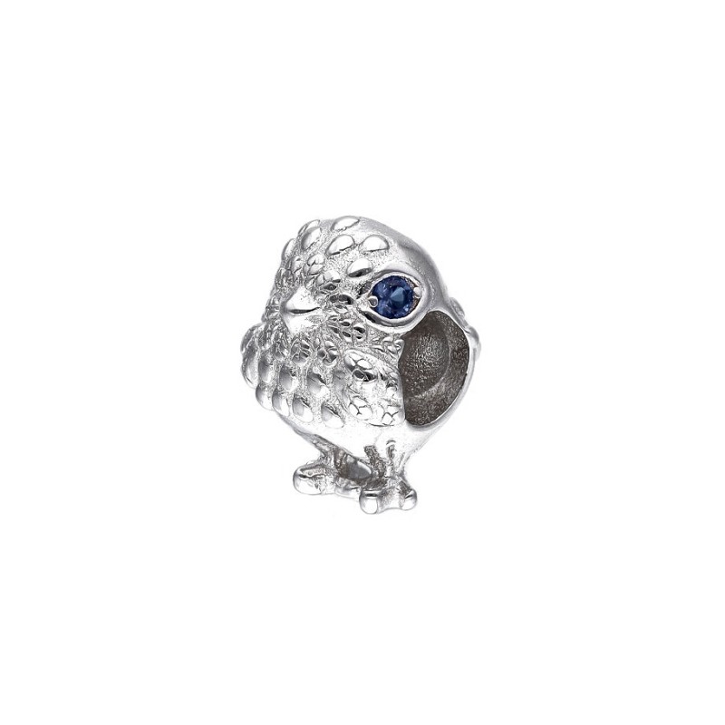 Zawieszka srebrna do bransoletki  z motywem ptaszka