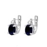 Kolczyki srebrne z szafirem...