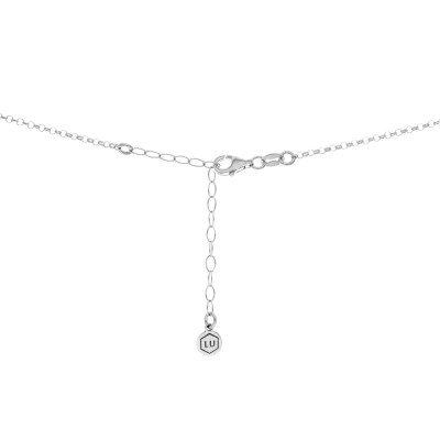 NASZYJNIK SREBRNY Z OKRĄGŁĄ ZAWIESZKĄ W RÓŻOWYM ZŁOCIE Z SERDUSZKAMI