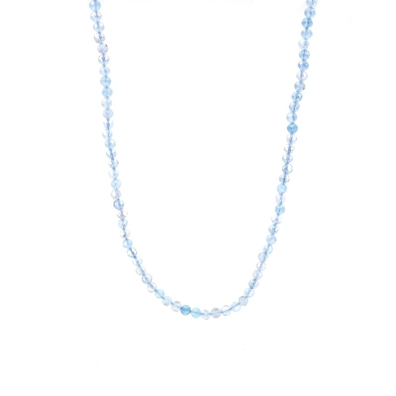 Naszyjnik z akwamarynem zapinany