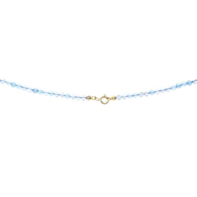 Naszyjnik z akwamarynem zapinany