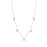 Celebrytka srebrna z motylkami oraz koniczynkami