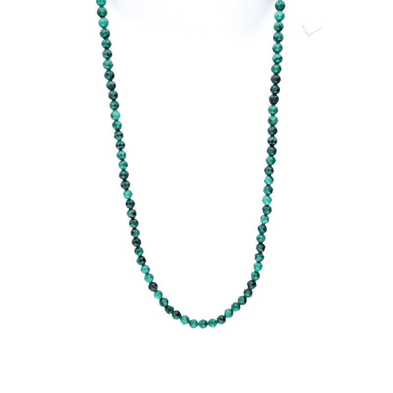 Naszyjnik z malachitem zapinany