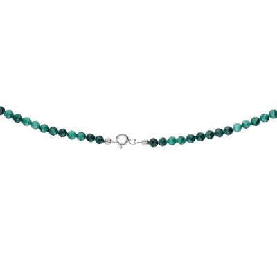 Naszyjnik z malachitem zapinany