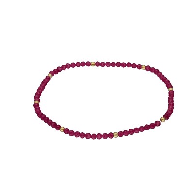 Bransoletka z rubinem przekładana