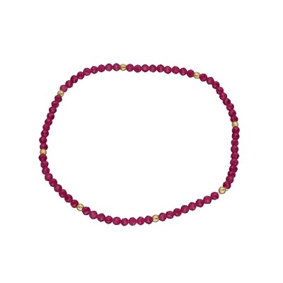 Bransoletka z rubinem przekładana