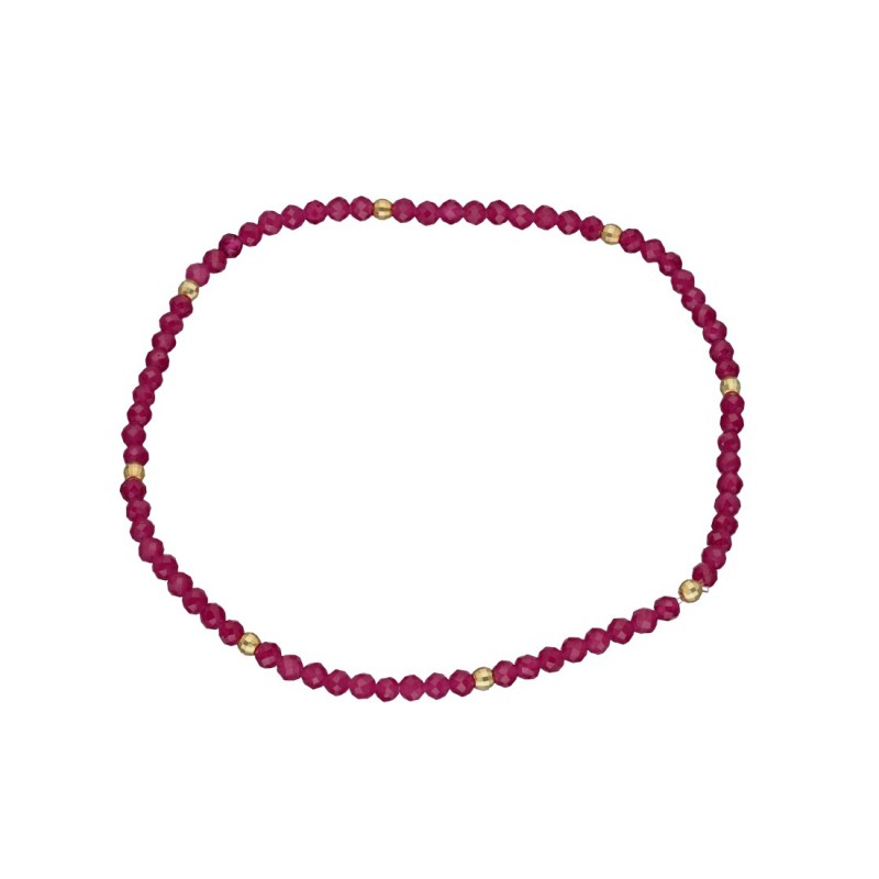 Bransoletka z rubinem przekładana