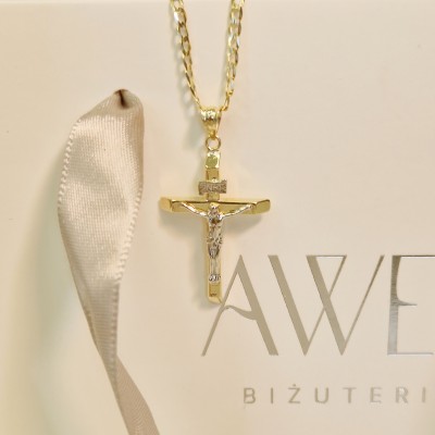 Zawieszka złoty krzyżyk