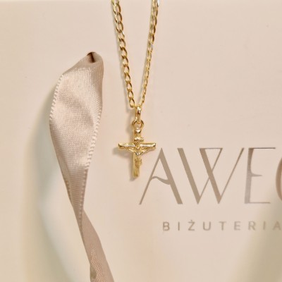 Zawieszka złoty krzyżyk