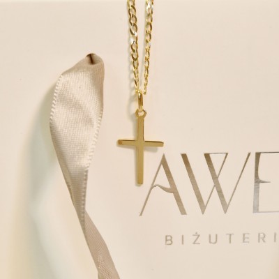 Zawieszka złoty krzyżyk