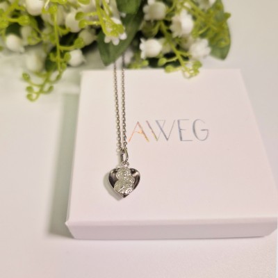 Zawieszka medalik srebrny -  Matka Boska Częstochowska