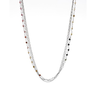 Naszyjnik srebrny podwójny...