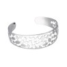 Bransoletka srebrna sztywna - ażurowa