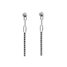 Kolczyki srebrne wiszące z...
