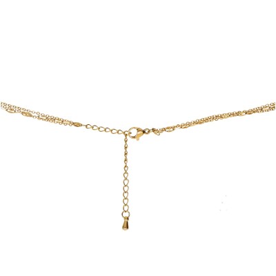 Złocony naszyjnik kaskadowy z koralikami Miyuki