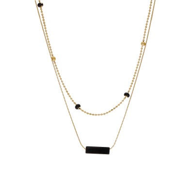 Złocony podwójny naszyjnik...