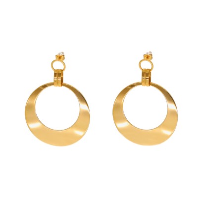 Kolczyki złocone ze stali...