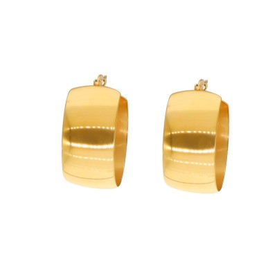 Kolczyki złocone szerokie...