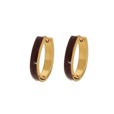 Kolczyki złocone ze stali...