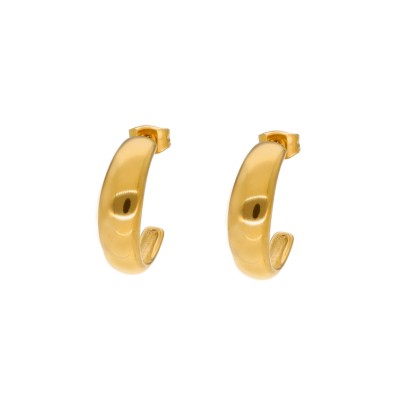 Kolczyki złocone ze stali...