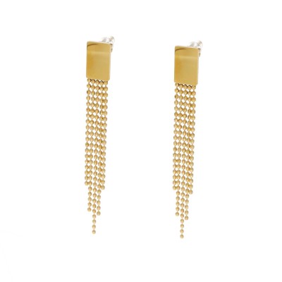 Kolczyki złocone ze stali...