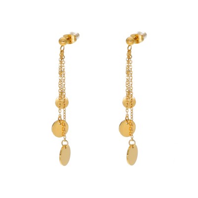 Kolczyki złocone ze stali...