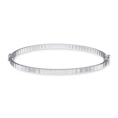 Bransoletka srebrna sztywna o nieregularnej powierzchni