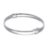 Bransoletka srebrna sztywna