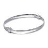 Bransoletka srebrna sztywna