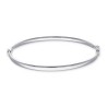 Bransoletka srebrna sztywna o gładkiej powierzchni