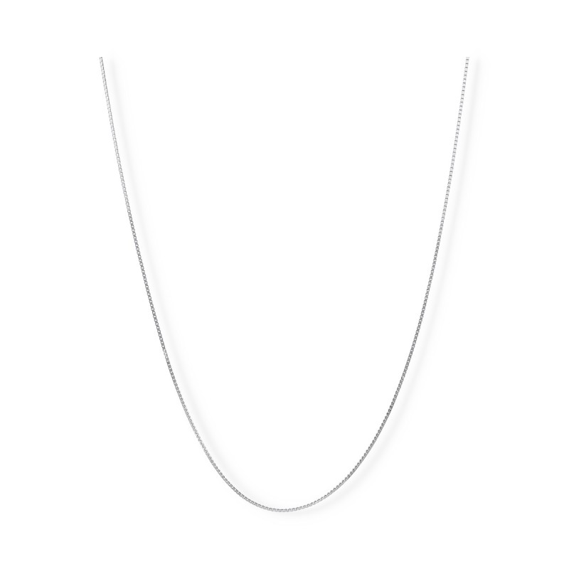 Łańcuszek srebrny typu kostka