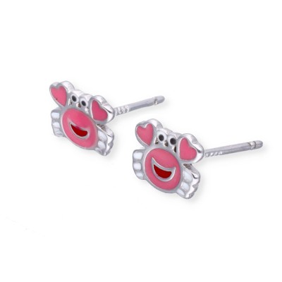 Kolczyki srebrne - kraby