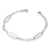 BRANSOLETKA SREBRNA ELEGANTE PŁASKI ŁAŃCUCH