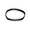 Bransoletka ze stali szlachetnej z koralikami miyuki w kolorze czarnym