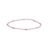 Bransoletka ze stali szlachetnej z koralikami miyuki w kolorze różowym