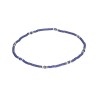 Bransoletka ze stali szlachetnej z koralikami miyuki granatowa