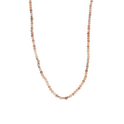 Naszyjnik ze stali szlachetnej z awenturynem