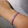 Bransoletka ze stali szlachetnej z koralikami miyuki w kolorze fioletowym