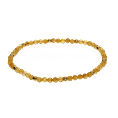 Bransoletka ze stali szlachetnej z cytrynem