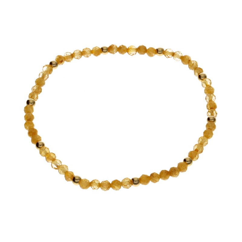 Bransoletka ze stali szlachetnej z cytrynem