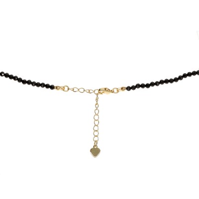 Naszyjnik ze stali szlachetnej ze spinelem