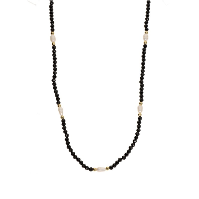 Naszyjnik ze stali szlachetnej ze spinelem