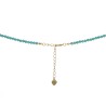 Naszyjnik ze stali szlachetnej z turkusem