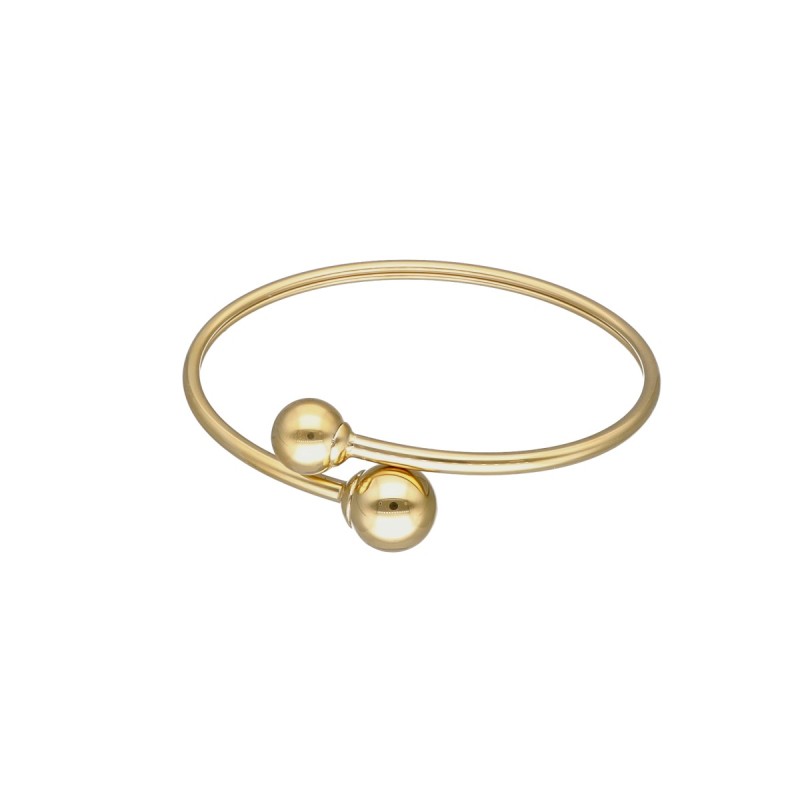 Bransoletka ze stali szlachetnej nowoczesna zakończona kulkami