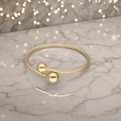 Bransoletka ze stali szlachetnej nowoczesna zakończona kulkami