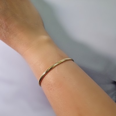 Bransoletka ze stali szlachetnej gładka