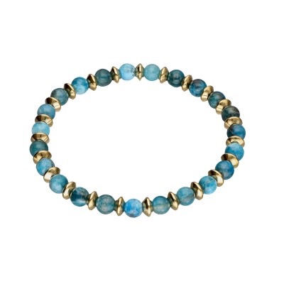 Bransoletka ze stali szlachetnej z apatytem