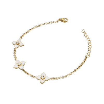 Bransoletka ze stali szlachetnej z marokańską koniczyną