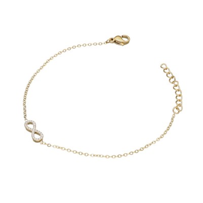 Bransoletka ze stali szlachetnej ze znakiem nieskończoności